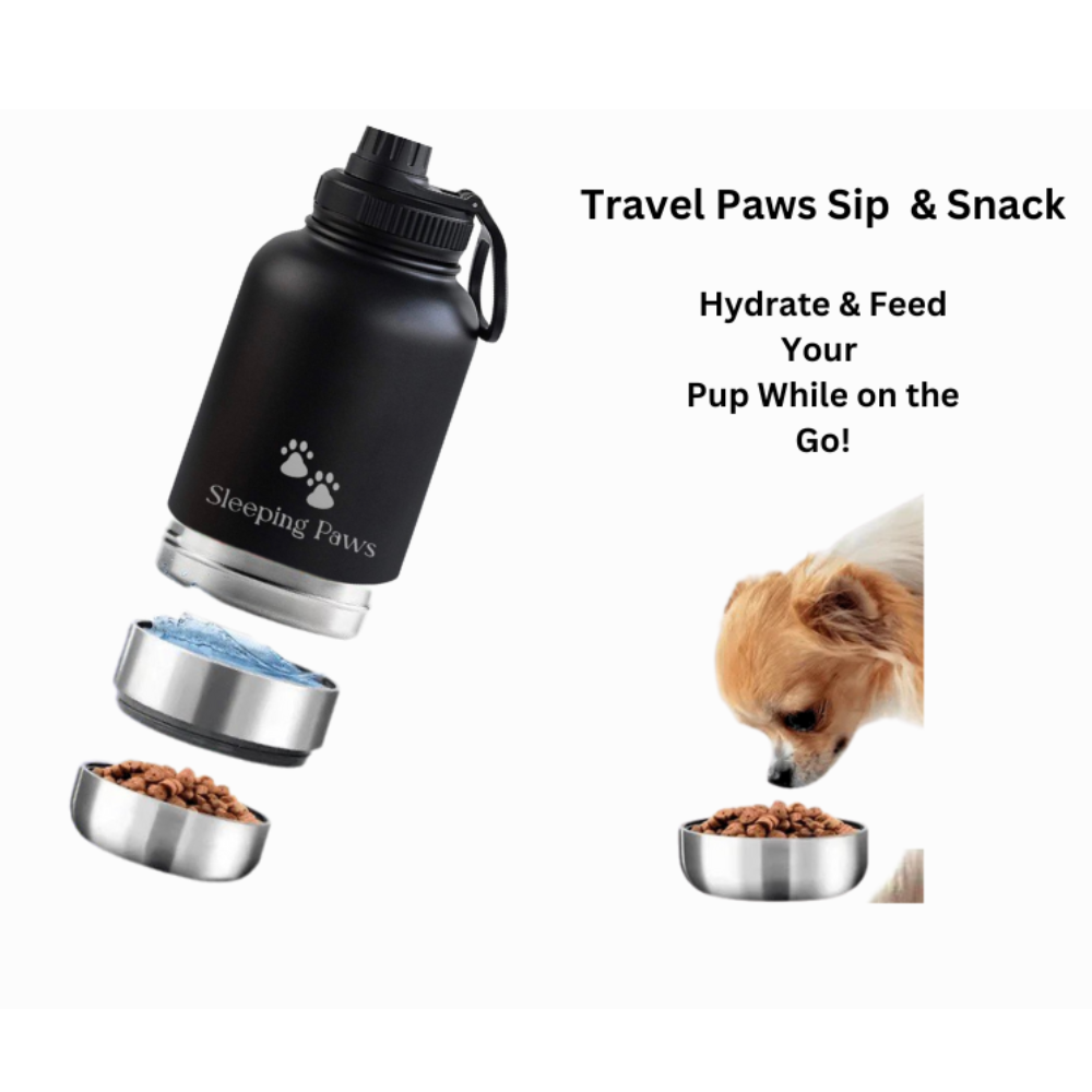 The Travel Paws Sip & Snack Bottle (32 oz)