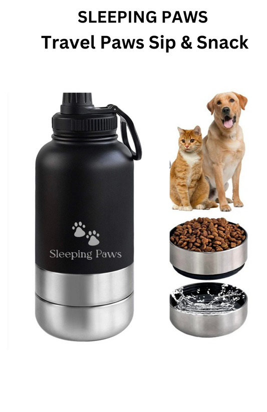 The Travel Paws Sip & Snack Bottle (32 oz)